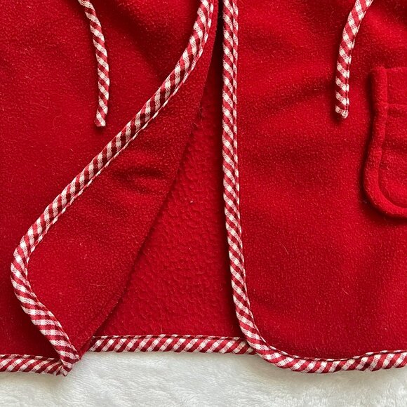 Baby GAP Housecoat Size 0-3M | Red Fleece Cozy VGUC - Picture 8 of 16